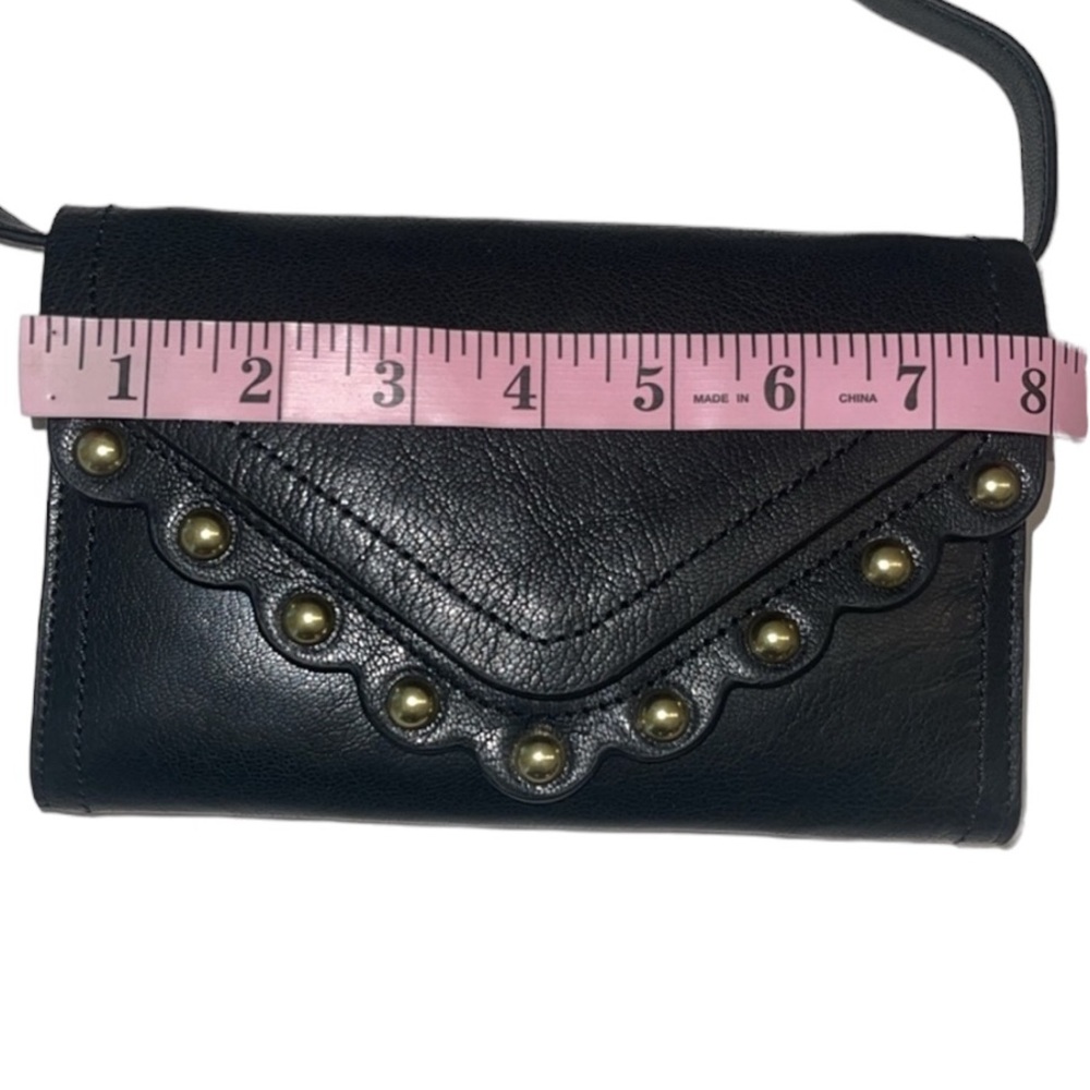 Lucky Brand Ruth Scalloped Crossbody Bag Black NWT - Picture 13 of 17